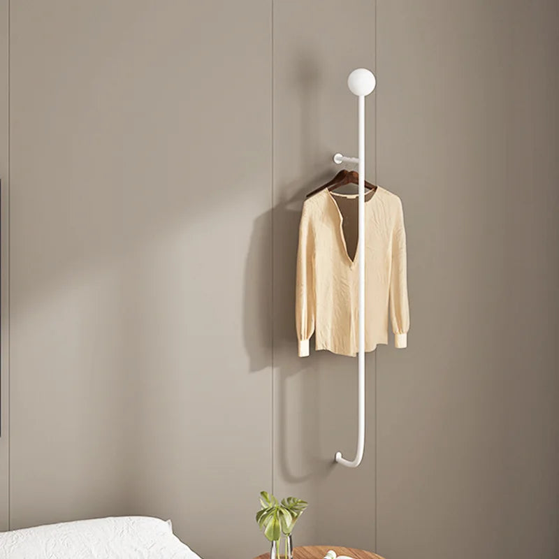 Men Metal Black Coat Racks Wall Iron Mounted