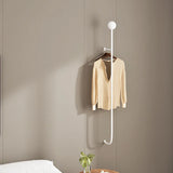 Men Metal Black Coat Racks Wall Iron Mounted