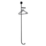 Men Metal Black Coat Racks Wall Iron Mounted