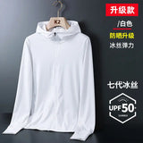 Men Summer Hooded UV Sun Protection Jackets Skin