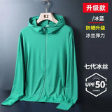 Men Summer Hooded UV Sun Protection Jackets Skin
