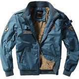 Men Winter Coat Heavy Fleece Male Cardigan Bomber
