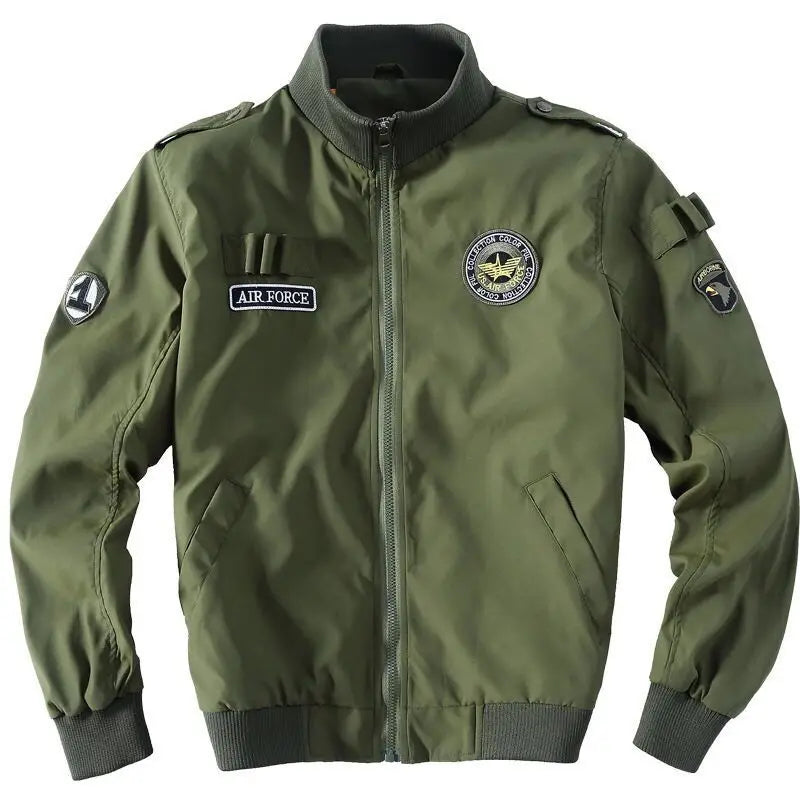 Men Winter Coat Heavy Fleece Male Cardigan Bomber