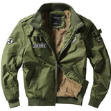 Men Winter Coat Heavy Fleece Male Cardigan Bomber