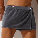 Men's Sexy Sleepwear Pajamas Short Bath Towel Pants