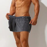 Men's Sexy Sleepwear Pajamas Short Bath Towel Pants