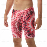 Mens Swim Trunks Lycra Pattern Beach Shorts Quick