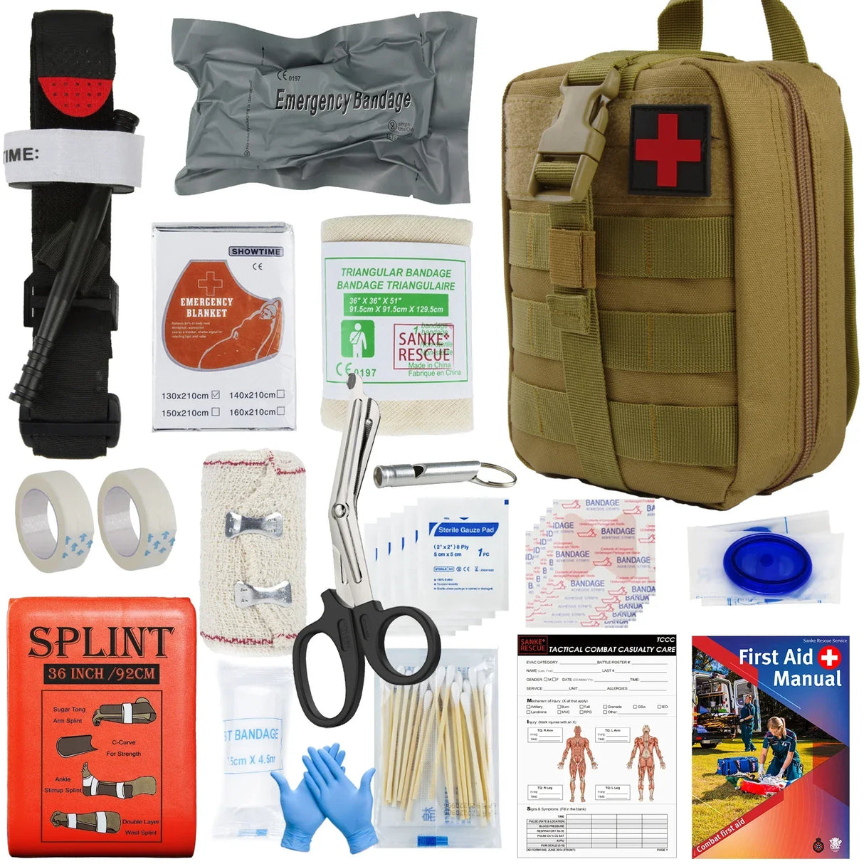 Military IFAK Trauma Survival Kit First Aid Medical