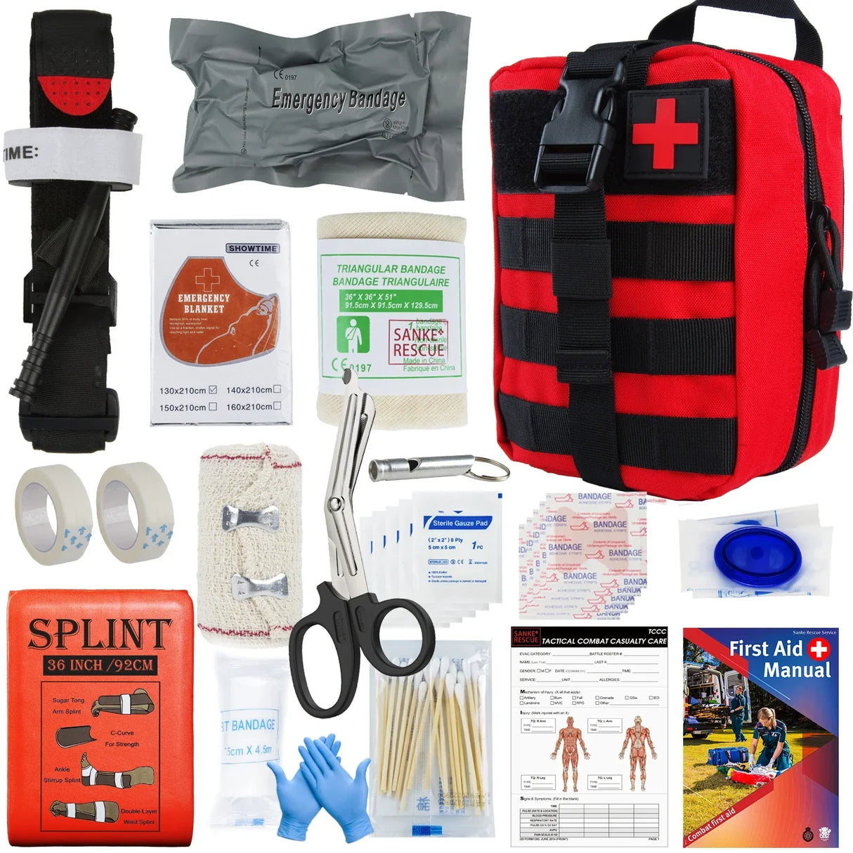 Military IFAK Trauma Survival Kit First Aid Medical