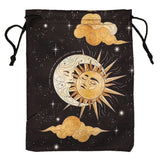 Mini Drawstring Bag Flannelette Jewelry Dices Board Game
