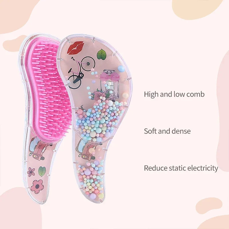 Mini Magic Hair Comb Detangling Hair Brush Cartoon