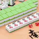 Mini Mahjongs Board Game Portable Travel Set 144pcs