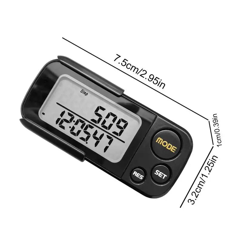 Mini Step Counter Walking 3D Digital Pedometer With