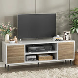 Modern TV Stand Entertainment Center with Two Storage