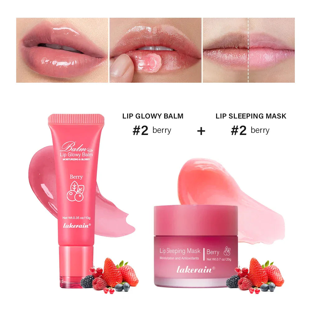 Moisturizing Lip Care Kit Lip Glowly Balm Sleeping