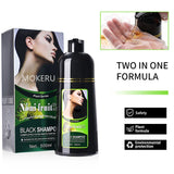 Mokeru 100% Grey Hair Coverage Organic Instant Black