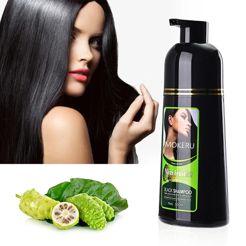 Mokeru 100% Grey Hair Coverage Organic Instant Black