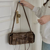 Moto & Bike Drawstring Bow Bags For Women