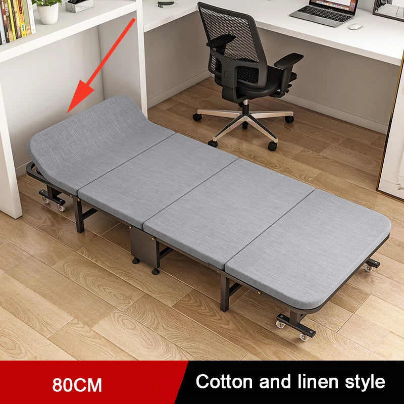 Multi-function Bedroom 189*80*27CM Single Folding Beds Portable Office