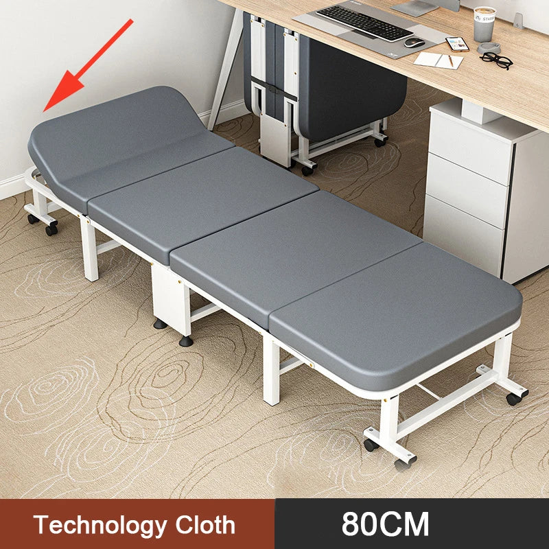 Multi-function Bedroom 189*80*27CM Single Folding Beds Portable Office