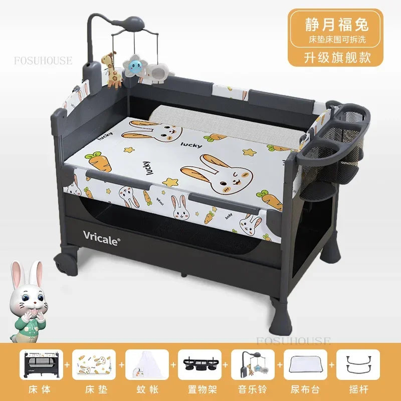 Multi-functional Children's Beds Foldable Baby Cradle Bed Portable