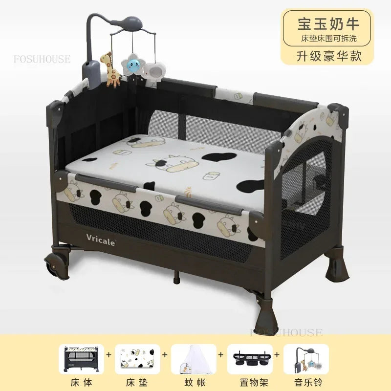 Multi-functional Children's Beds Foldable Baby Cradle Bed Portable