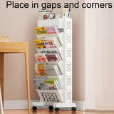 Multi-layer Mobile Bookshelf Student Book Removable Storage Shelf