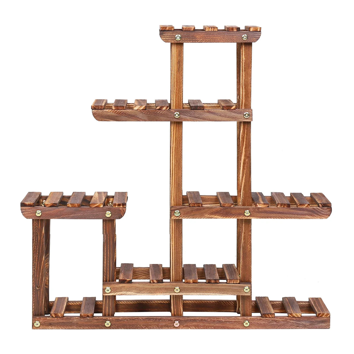 Multi-tiered Plant Stand 6 Tiers Pine wood Succulent