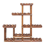 Multi-tiered Plant Stand 6 Tiers Pine wood Succulent