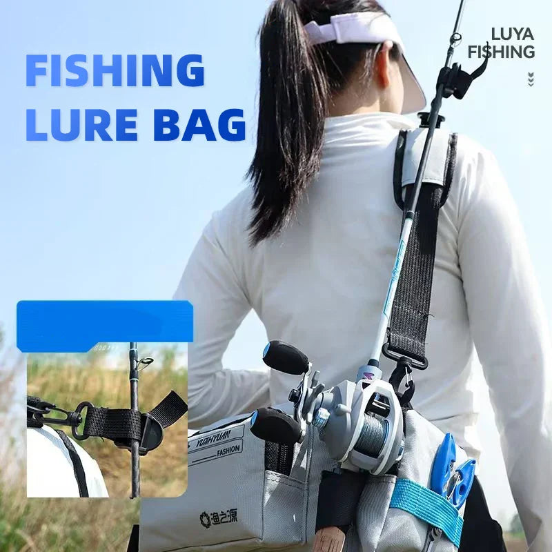 Multifunction Fishing Bag Boxes Lure Rod Storage Box