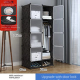 Multifunction Home Bedroom Furniture Wardrobe Folding Storage Dressing