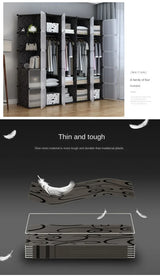 Multifunction Home Bedroom Furniture Wardrobe Folding Storage Dressing