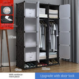 Multifunction Home Bedroom Furniture Wardrobe Folding Storage Dressing