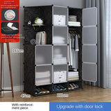 Multifunction Home Bedroom Furniture Wardrobe Folding Storage Dressing