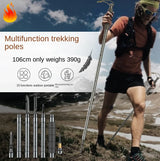 Multifunction Trekking Poles Mountaineering Collapsible Outdoor Supplies Equipment
