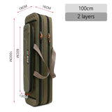 Multifunctional Fishing Rod Bag 2/3/4 Layers 80CM-130CM Fishing