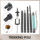 Multifunctional Ultralight Outdoor Trekking Pole Walking Sticks Outdoor