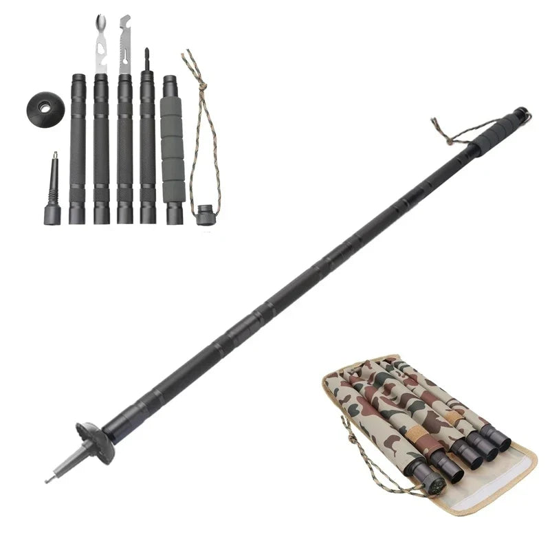 Multifunctional Ultralight Outdoor Trekking Pole Walking Sticks Outdoor