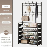 Multifunctional shoe floor stand simple integrated storage rack