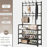 Multifunctional shoe floor stand simple integrated storage rack