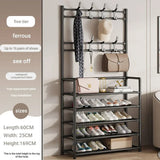 Multifunctional shoe floor stand simple integrated storage rack