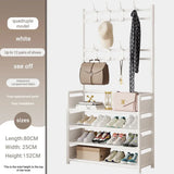 Multifunctional shoe floor stand simple integrated storage rack