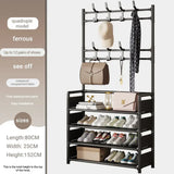 Multifunctional shoe floor stand simple integrated storage rack