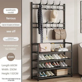 Multifunctional shoe floor stand simple integrated storage rack