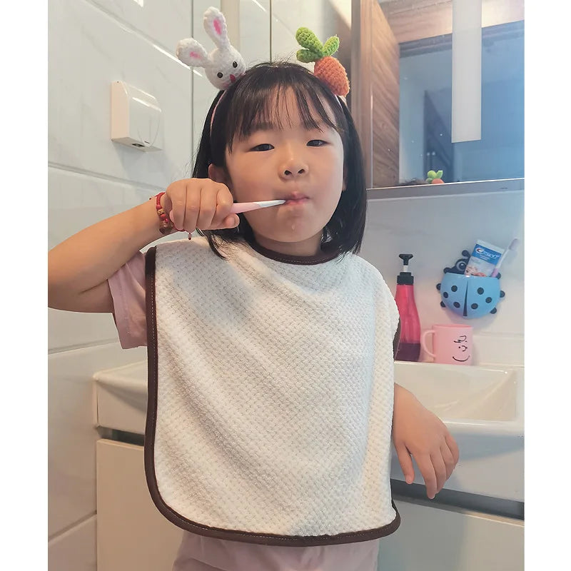 Muslin Multifunction Children Bib Apron Washing Face Kerchief