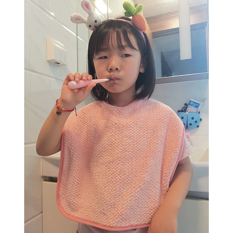 Muslin Multifunction Children Bib Apron Washing Face Kerchief