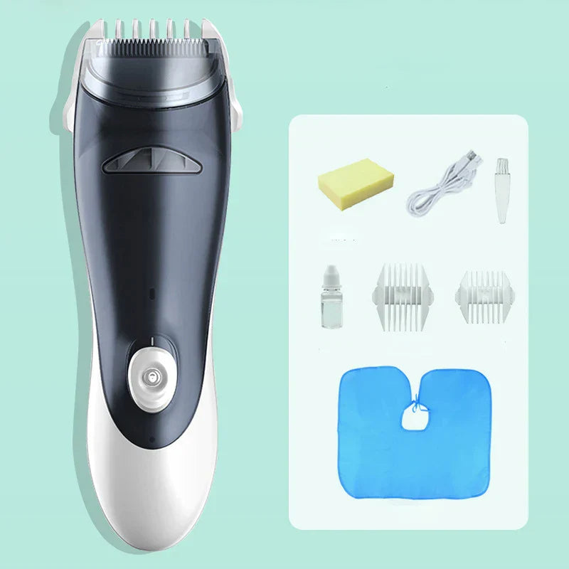 Mute Kids Hair Trimmer Automatic Gather Waterproof Baby