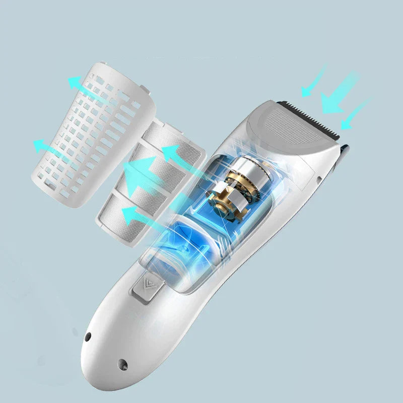 Mute Kids Hair Trimmer Automatic Gather Waterproof Baby