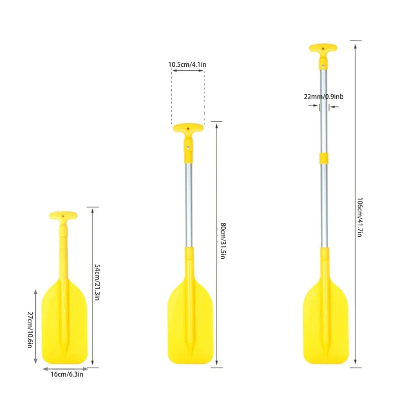 N0HA Telescoping Plastic Boat Paddle Collapsible Oar Kayak