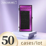 NAGARAKU 50cases bulk purple one length mink eyelash